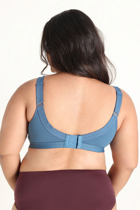 Zivame True Curv Double Layered Non Wired Full Coverage Minimiser Bra - Real Teal — image 4